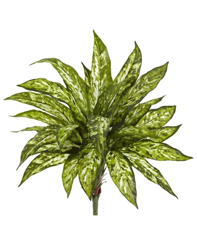 Nearly Natural Set Of 4 Aglaonema Artificial Plants In Green