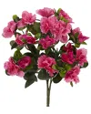 Nearly Natural 13" Azalea Artificial Plant, Set Of 4 In Pink