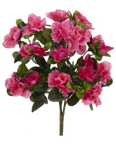 Nearly Natural 13" Azalea Artificial Plant, Set Of 4 In Pink