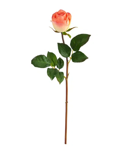 Nearly Natural Set Of 6 20in Rose Artificial Bud Flower In Pink