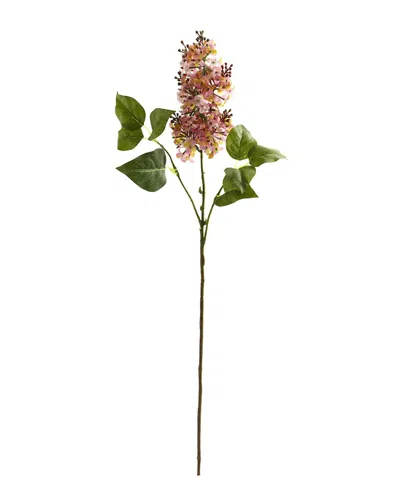 Nearly Natural Set Of 6 30in Lilac Artificial Flower In Green