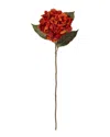 Nearly Natural Set Of 6 32in Hydrangea Artificial Flower In Orange