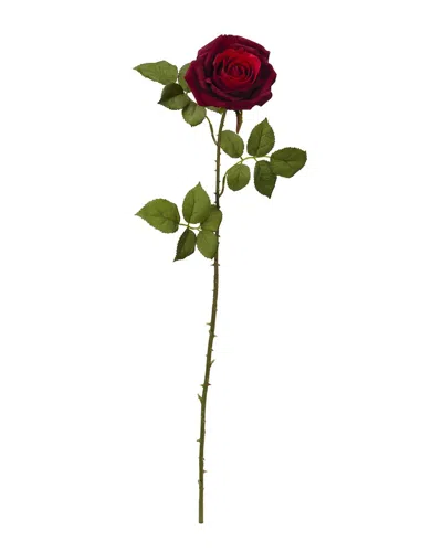 Nearly Natural Set Of 6 33in Elegant Red Large Rose Artificial Flower