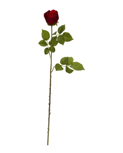 Nearly Natural Set Of 6 33in Elegant Red Rose Bud Artificial Flower