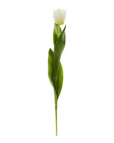Nearly Natural Set Of 8 22in Tulip Artificial Flower In Green
