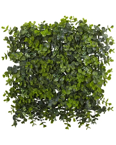 Nearly Natural Set Of 8 Eucalyptus Mat In Green