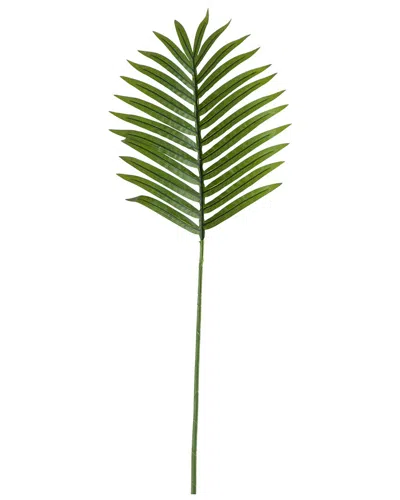 Nearly Natural Set Of Three 33in Artificial Palm Frond Stems In Green