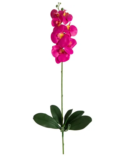 Nearly Natural Set Of Three 35in Artificial Orchid Flower Stems In Pink