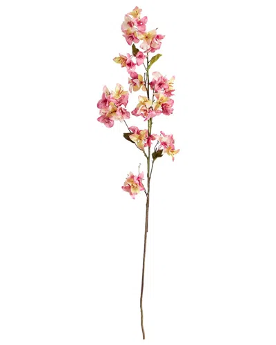 Nearly Natural Set Of Three 47in Artificial Bougainvillea Flower Stems In Pink