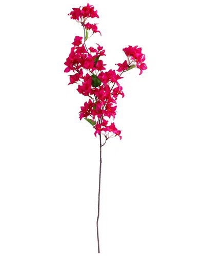 Nearly Natural Set Of Three 47in Artificial Bougainvillea Flower Stems In Pink