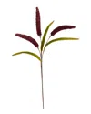 Nearly Natural Set Of Twelve 30in Sorghum Harvest Artificial Flower In Burgundy