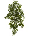 Nearly Natural Set Of Two 37in Bougainvillea Hanging Artificial Plants In Green