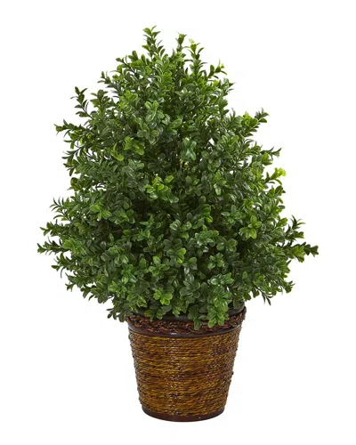 Nearly Natural Sweet Grass Artificial Plant In Basket In Green