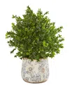 Nearly Natural 18in. Sweet Grass Artificial Plant In Floral Vase
