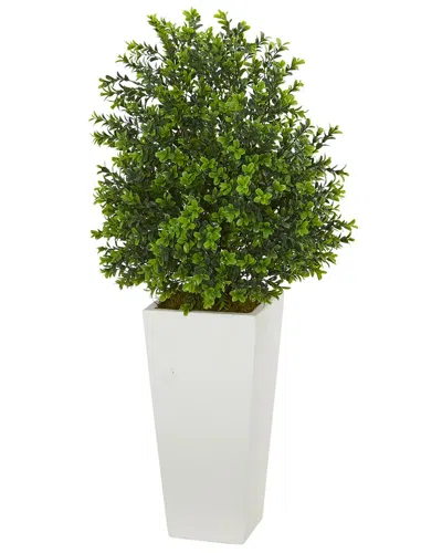 Nearly Natural Sweet Grass Artificial Plant In Tower Planter (indoor/outdoor) In Green