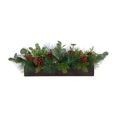 Nearly Natural Tabletop Decor In Green