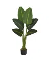 Nearly Natural Travelers Palm Artificial Plant, Real Touch In Green