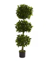 Nearly Natural Triple Bay Leaf Topiary Uv Resistant