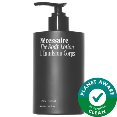 Necessaire Cyprès-citronné Body Lotion With 2.5% Niacinamide 15.2 Oz/450 ml In Black