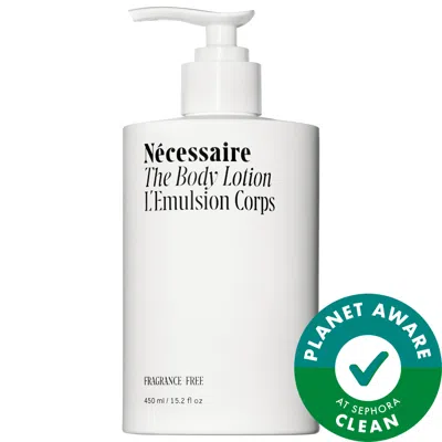 Necessaire The Body Lotion Fragrance-free - With 5 Peptides + 2.5% Niacinamide 15.2 oz / 450 ml In White