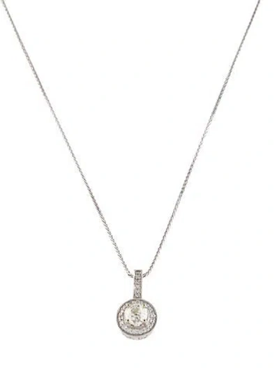 Pre-owned Necklace 1.00ctw Diamond Pendant , 18" In Multi