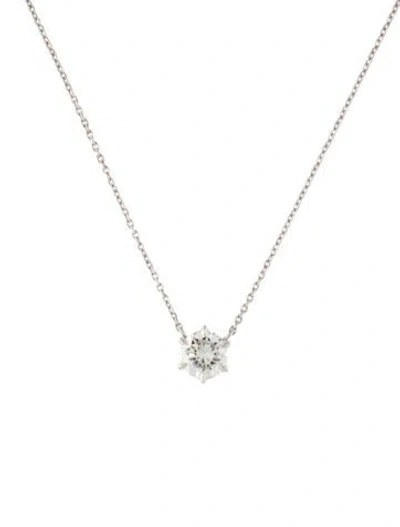 Pre-owned Necklace 1.05ctw Diamond Pendant , 16" In Multi