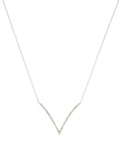 Pre-owned Necklace 10k Diamond , 17" In Multi