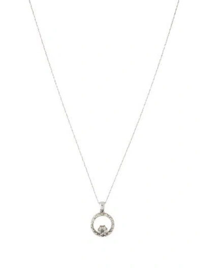 Pre-owned Necklace 10k Diamond Pendant , 20.75" In Multi
