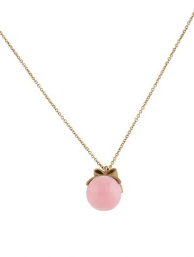 Pre-owned Necklace 10k Opal Pendant , 19" In Multi