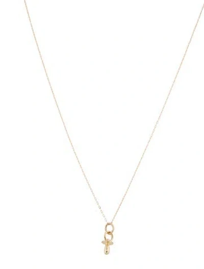 Pre-owned Necklace 10k Pacifier Pendant , 18" In Multi