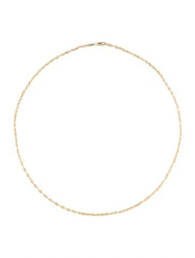 Pre-owned Necklace 10k Rope Chain , 16.5" In Multi
