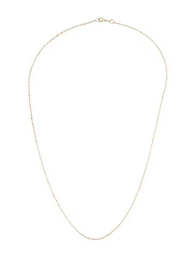 Pre-owned Necklace 10k Singapore Chain, 18" In Multi