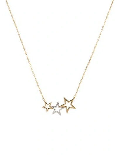 Pre-owned Necklace 10k Star Pendant , 17" In Multi