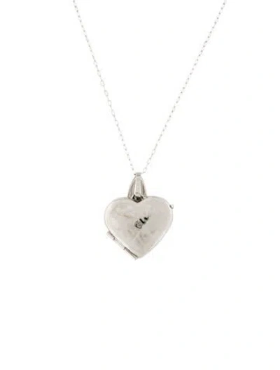 Pre-owned Necklace 10k Sweet 16 Heart Lock Pendant , 18" In Multi