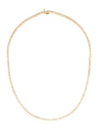 Pre-owned Necklace 13.32ctw Diamond Tennis , 19" In Multi