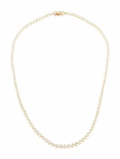 Pre-owned Necklace 14k 10.00ctw Diamond Tennis , 17.5" In Multi