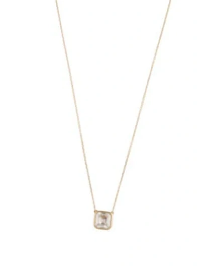 Pre-owned Necklace 14k 1.00ct Lab-grown Diamond Pendant , 16" In Multi