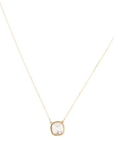 Pre-owned Necklace 14k 1.00ct Lab-grown Diamond Pendant , 16" In Multi