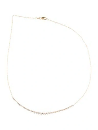 Pre-owned Necklace 14k 1.00ctw Diamond Collar , 15.75" In Multi