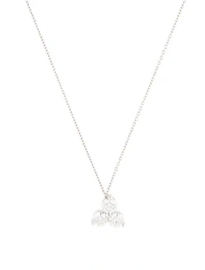 Pre-owned Necklace 14k 1.00ctw Diamond Pendant , 18" In Multi