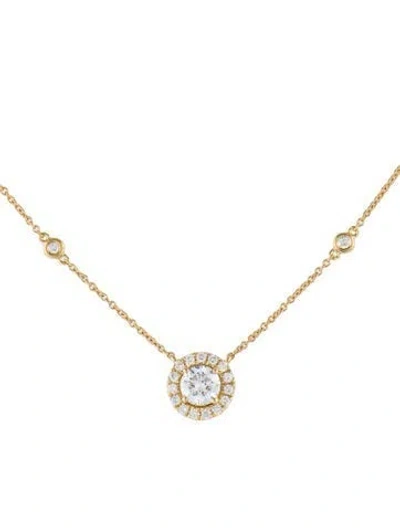 Pre-owned Necklace 14k 1.00ctw Lab-grown Diamond Pendant , 18" In Multi