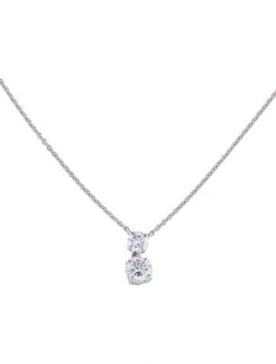 Pre-owned Necklace 14k 1.00ctw Lab-grown Diamond Pendant , 18" In Multi