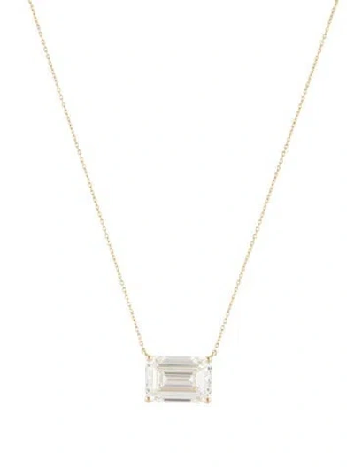 Pre-owned Necklace 14k 10.24ctw Lab-grown Diamond Pendant , 18.5" In Multi
