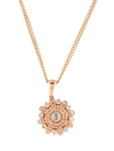 Pre-owned Necklace 14k 1.02ctw Diamond Pendant , 18" In Multi