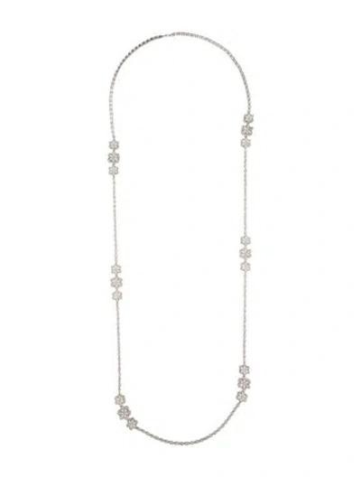 Pre-owned Necklace 14k 10.35ctw Diamond Station , 35.5" In Multi