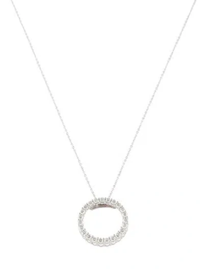 Pre-owned Necklace 14k 1.03ctw Diamond Pendant , 17.75" In Multi
