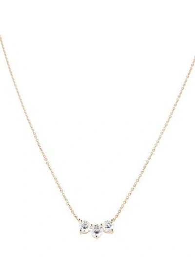 Pre-owned Necklace 14k 1.03ctw Lab-grown Diamond Pendant , 18" In Multi