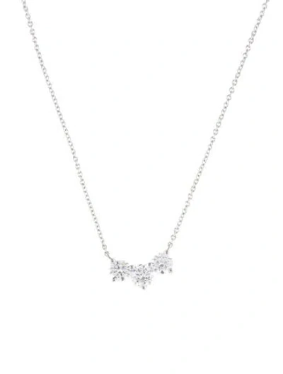 Pre-owned Necklace 14k 1.03ctw Lab-grown Diamond Pendant , 18" In Multi