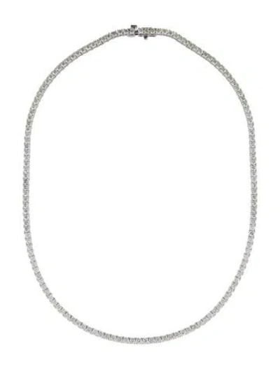 Pre-owned Necklace 14k 10.44ctw Diamond Tennis , 16" In Multi