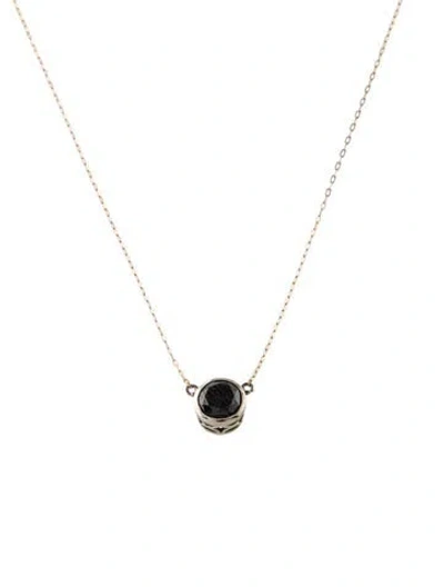 Pre-owned Necklace 14k 1.09ctw Diamond Pendant , 18" In Multi